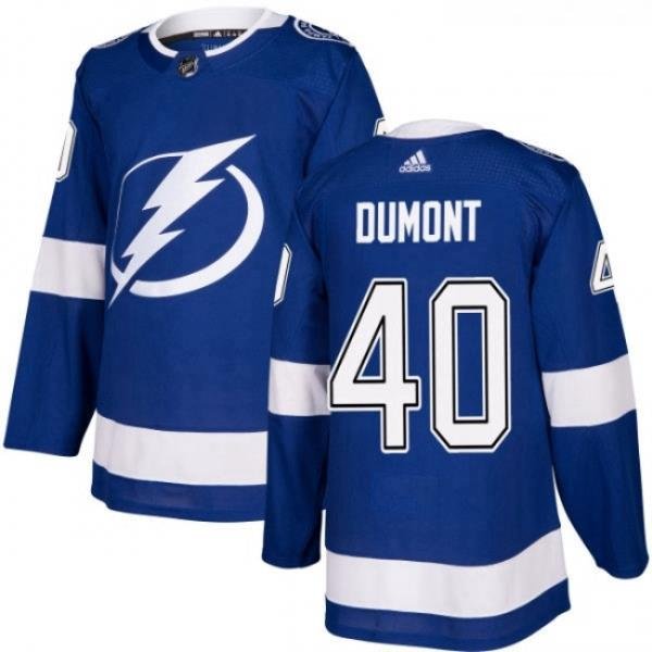 Youth Adidas Tampa Bay Lightning 40 Gabriel Dumont Authentic Royal Blue Home NHL Jersey