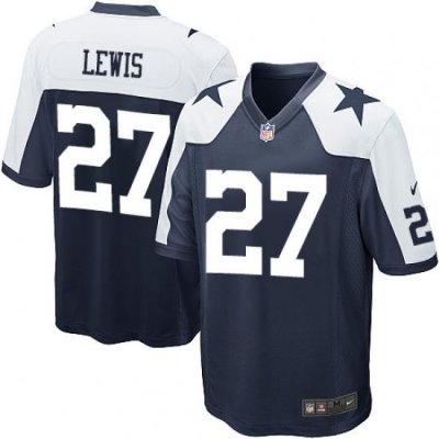 Nike Cowboys #27 Jourdan Lewis Elite Navy Blue Mens Throwback Alternate NFL Jersey