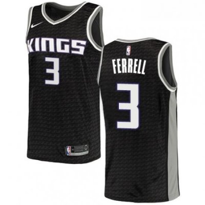 Womens Nike Sacramento Kings 3 Yogi Ferrell Swingman Black NBA Jersey Statement Edition