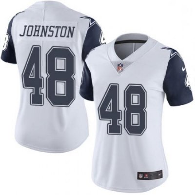 Women Dallas Cowboys Daryl Johnston 84 Nike Rush Limited Jersey