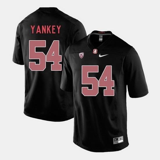 Men Stanford Cardinal David Yankey College Football Black Jersey