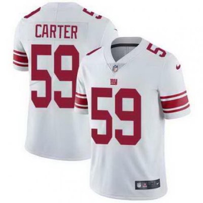 Nike Giants 59 Lorenzo Carter White Vapor Untouchable Limited Jersey