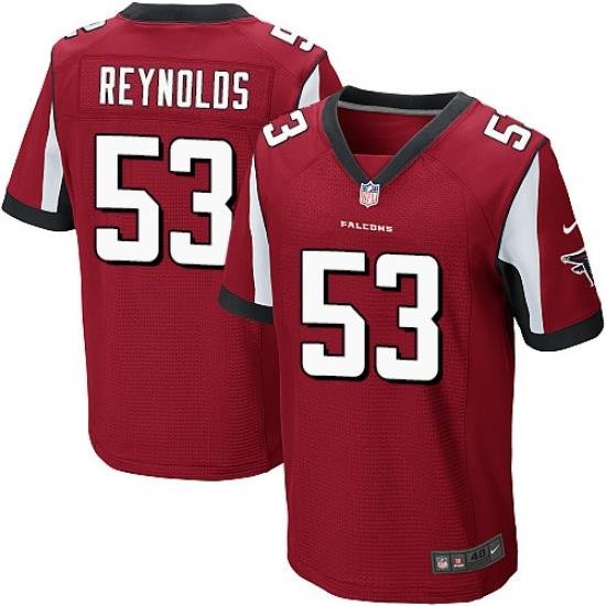 Nike Atlanta Falcons #53 LaRoy Reynolds Elite Mens Red Home Jersey