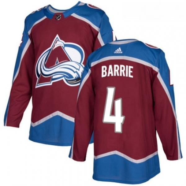 Youth Adidas Colorado Avalanche 4 Tyson Barrie Premier Burgundy Red Home NHL Jersey