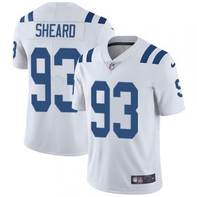 Men Nike Colts #93 Jabaal Sheard White Stitched NFL Vapor Untouchable Limited Jersey