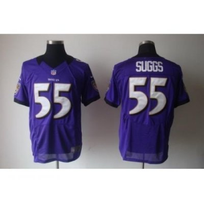 Nike Baltimore Ravens 55 Terrell Suggs Purple Elite NFL Jersey