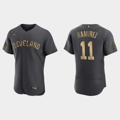 Men Jose Ramirez Guardians 2022 Mlb All Star Game Authentic Charcoal Jersey