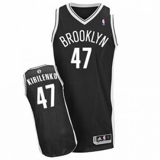 Revolution 30 Nets 47 Andrei Kirilenko Black Road Stitched NBA Jersey