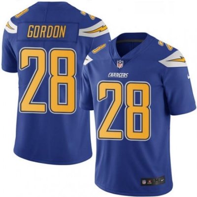 Youth Nike Los Angeles Chargers 28 Melvin Gordon Limited Electric Blue Rush Vapor Untouchable NFL Jersey