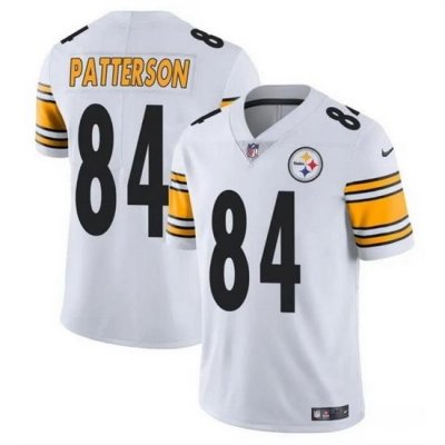 Men Pittsburgh Steelers 84 Cordarrelle Patterson White Vapor Untouchable Limited Stitched Jersey