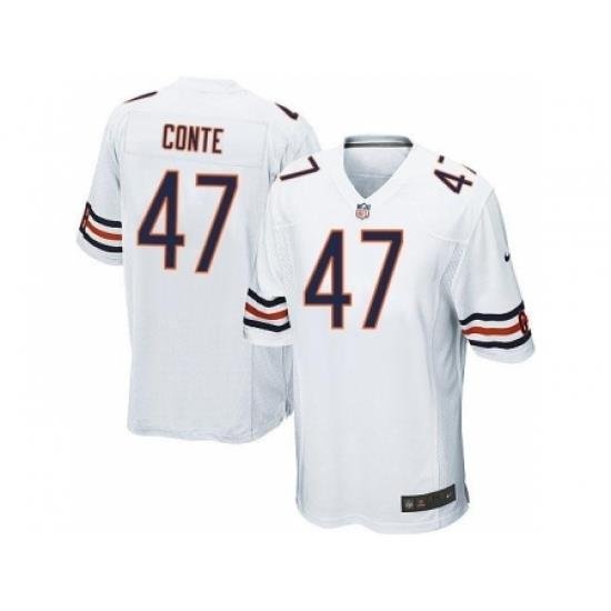 Nike Chicago Bears 47 Chris Conte White Game NFL Jersey