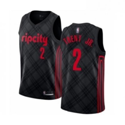 Youth Portland Trail Blazers 2 Gary Trent Jr Swingman Black Basketball Jersey City Edition