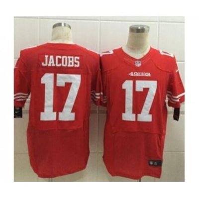 nike nfl jerseys san francisco 49ers 17 jacobs red[Elite][jacobs]