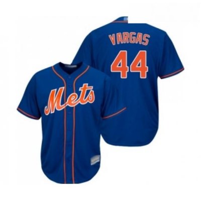 Mens NeW York Mets 44 Jason Vargas Replica Royal Blue Alternate Home Cool Base Baseball Jersey