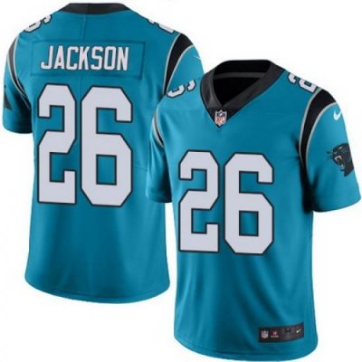 Nike Panthers #26 Donte Jackson Blue Youth Stitched NFL Limited Rush Jersey