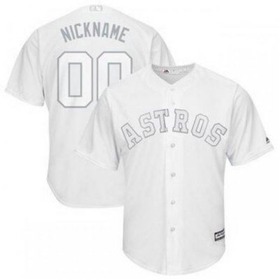 Men Women Youth Toddler All Size Houston Astros Majestic 2019 Players Weekend Cool Base Roster Custom White Jersey