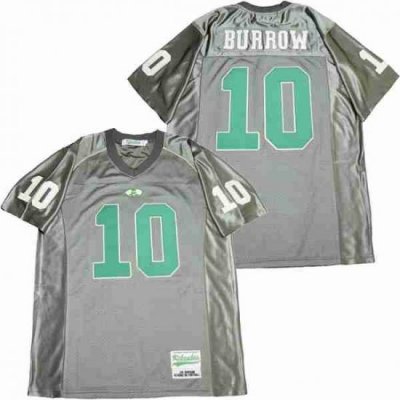 Men JOE BURROW 10 ATHENS HS FOOTBALL JERSEY grey