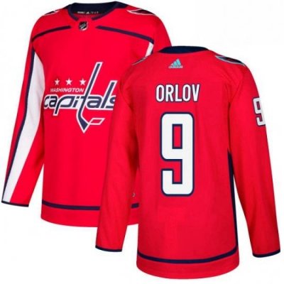 Mens Adidas Washington Capitals 9 Dmitry Orlov Premier Red Home NHL Jersey