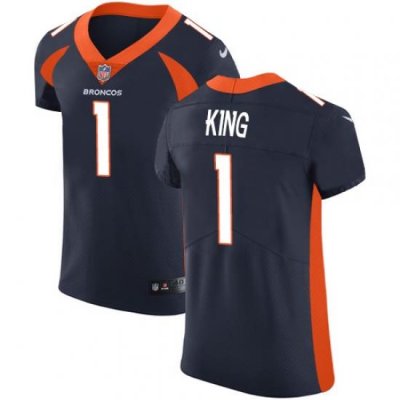 Nike Broncos #1 Marquette King Navy Blue Alternate Mens Stitched NFL Vapor Untouchable Elite Jersey