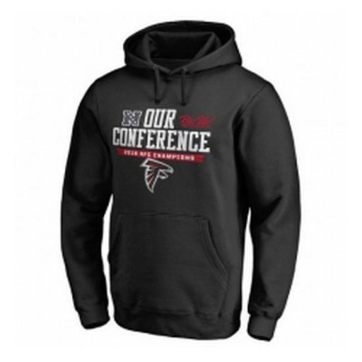 NFL Mens Atlanta Falcons Pro Line by Fanatics Branded Black 2016 NFC Conference Champions Big Tall Our Conference Pullover Hoodie