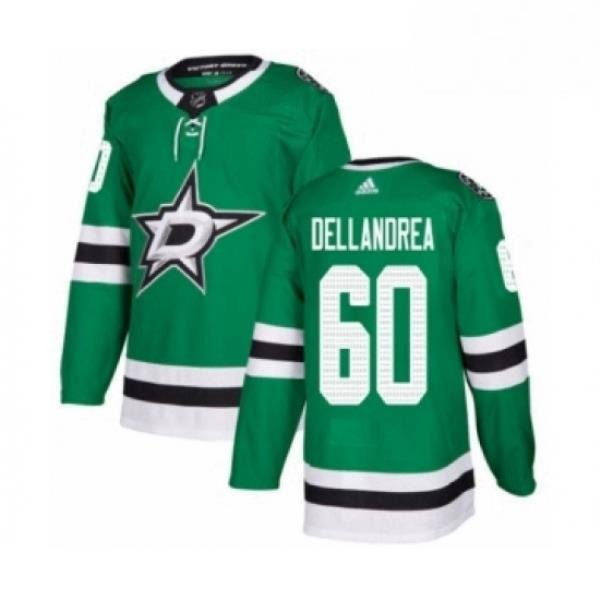 Mens Adidas Dallas Stars 60 Ty Dellandrea Premier Green Home NHL Jersey