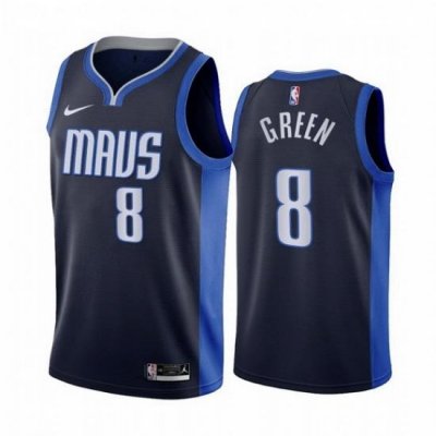 Men Dallas Mavericks 8 Josh Green Navy NBA Swingman 2020 21 Earned Edition Jersey