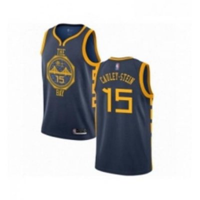 Womens Golden State Warriors 15 Willie Cauley Stein Swingman Navy Blue Basketball Jersey City Edition