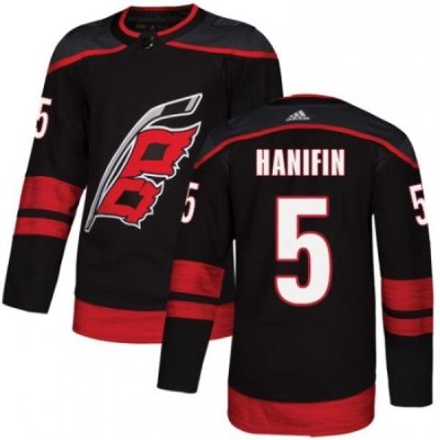 Youth Adidas Carolina Hurricanes 5 Noah Hanifin Premier Black Alternate NHL Jersey