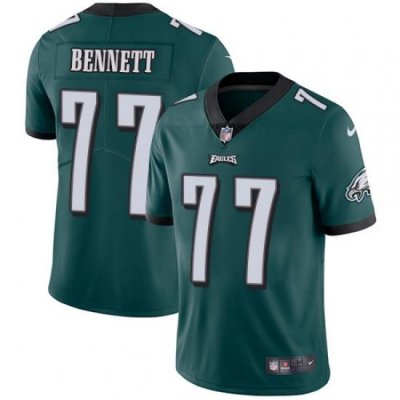 Nike Eagles #77 Michael Bennett Midnight Green Team Color Mens Stitched NFL Vapor Untouchable Limited Jersey