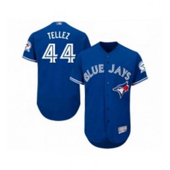 Mens Toronto Blue Jays 44 Rowdy Tellez Royal Blue Alternate Flex Base Authentic Collection Baseball Jersey